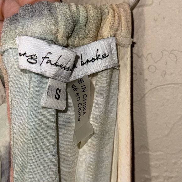 Young Fabulous & Broke Elie Trapeze in Buttercup Picnic Wash Maxi Dress - Picture 7 of 7